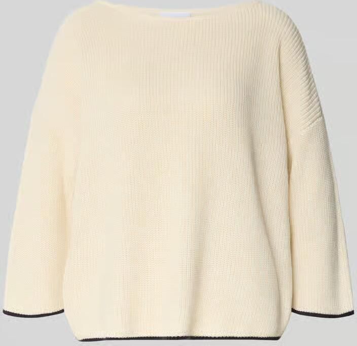 Comma Gebreide pullover met 3 4-mouwen
