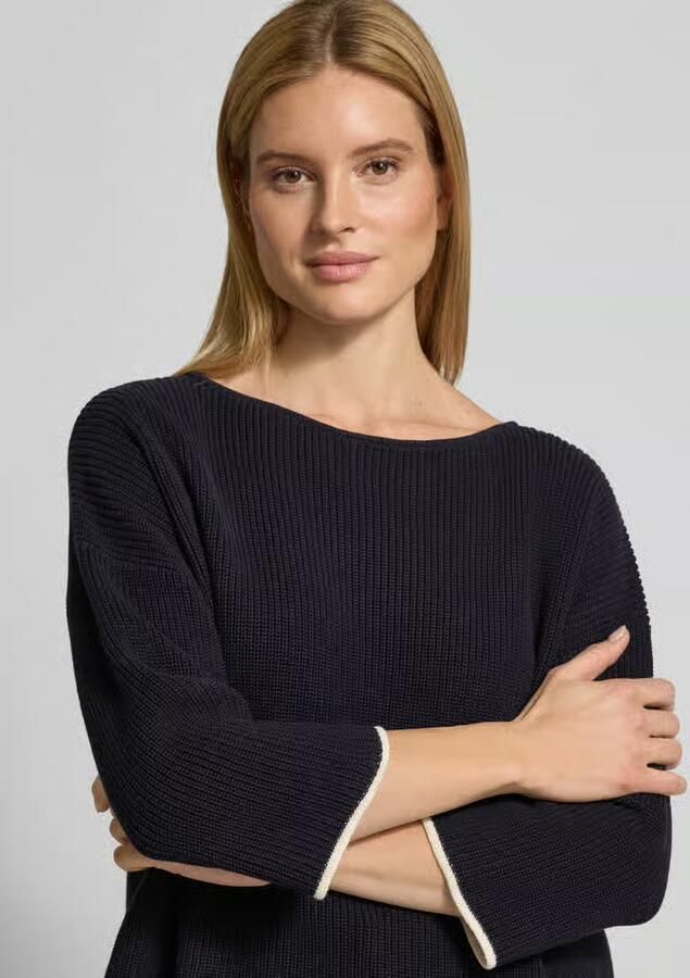 Comma Gebreide pullover met 3 4-mouwen - Foto 2