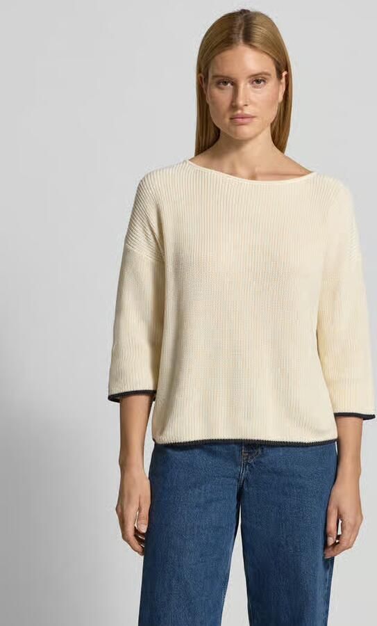Comma Gebreide pullover met 3 4-mouwen - Foto 5