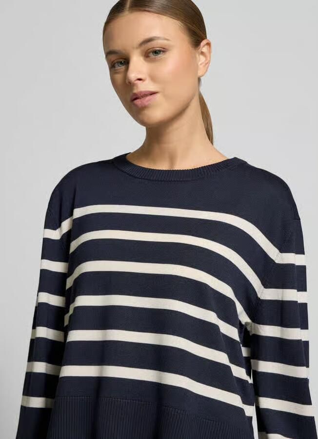 Comma Gebreide pullover met ribboorden - Foto 2