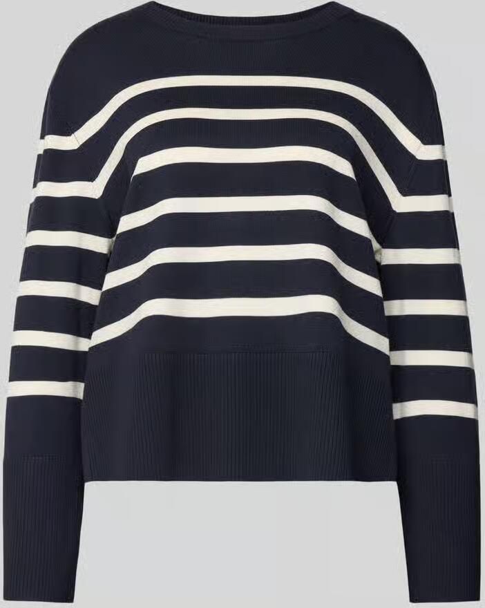 Comma Gebreide pullover met ribboorden