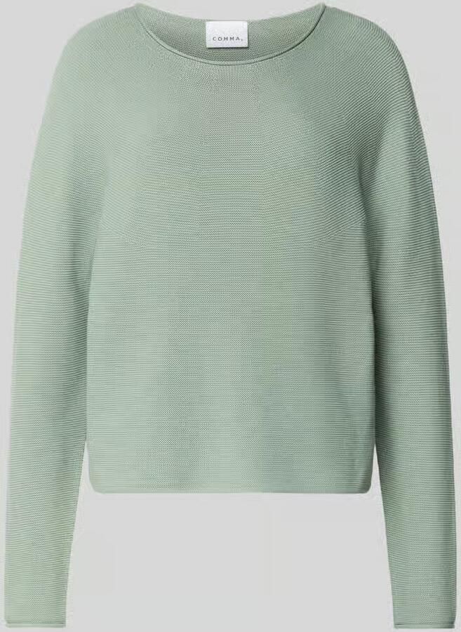 Comma Gebreide pullover met ronde hals