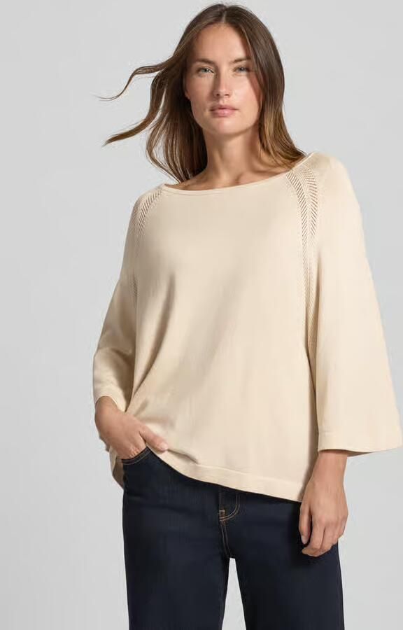 Comma Gebreide pullover met ronde hals - Foto 4