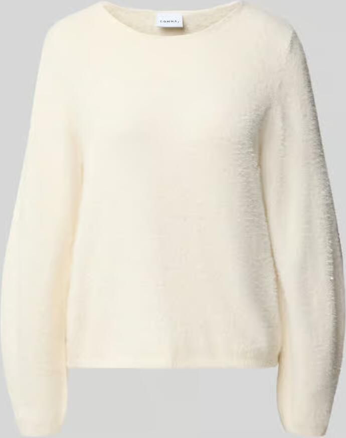 Comma Gebreide pullover met ronde hals