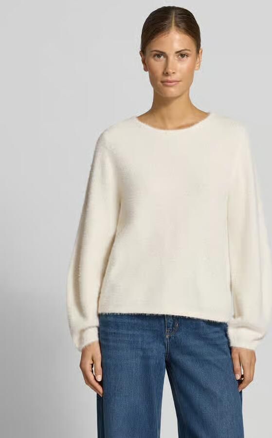 Comma Gebreide pullover met ronde hals - Foto 3
