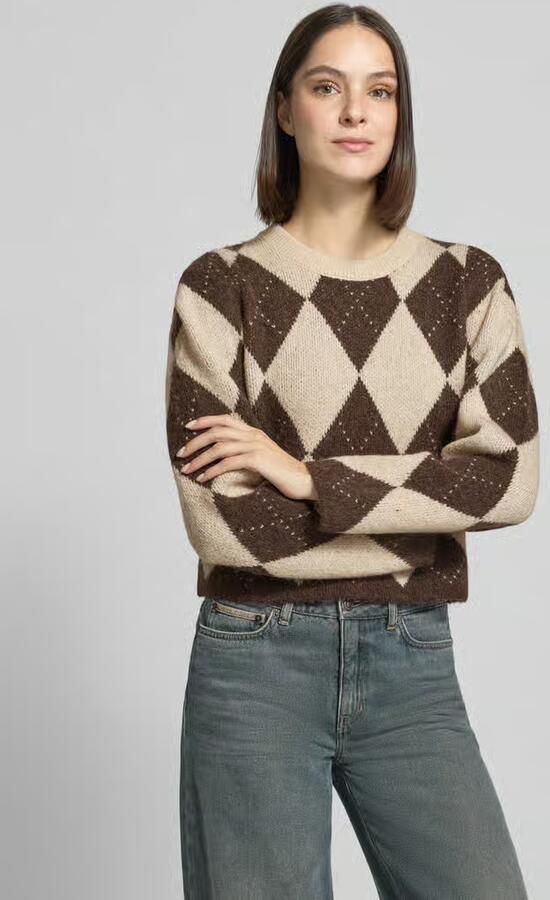 Comma Gebreide pullover met ronde hals - Foto 2