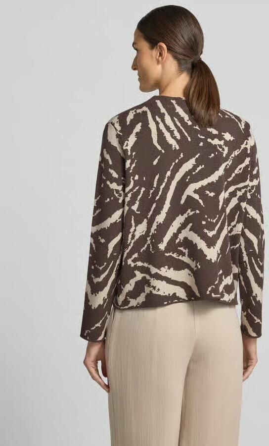 Comma Gebreide pullover van viscosemix in all-over look - Foto 2
