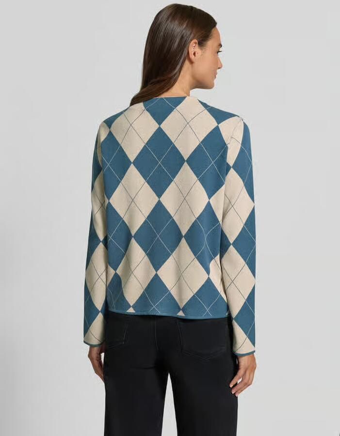 Comma Gebreide pullover van viscosemix in all-over look - Foto 2