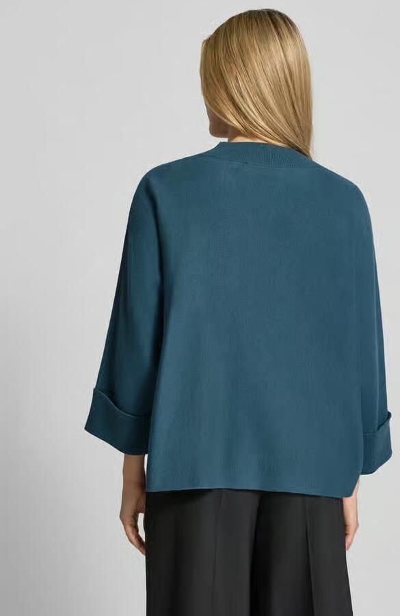 Comma Gebreide pullover van viscosemix met 3 4-mouw - Foto 2
