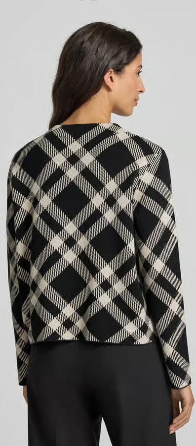 Comma Gebreide pullover van viscosemix met ronde hals