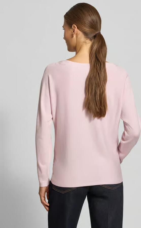 Comma Gebreide pullover van viscosemix met ronde hals - Foto 2