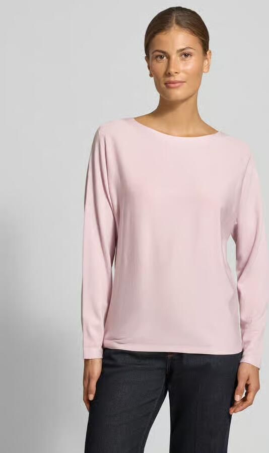 Comma Gebreide pullover van viscosemix met ronde hals - Foto 3