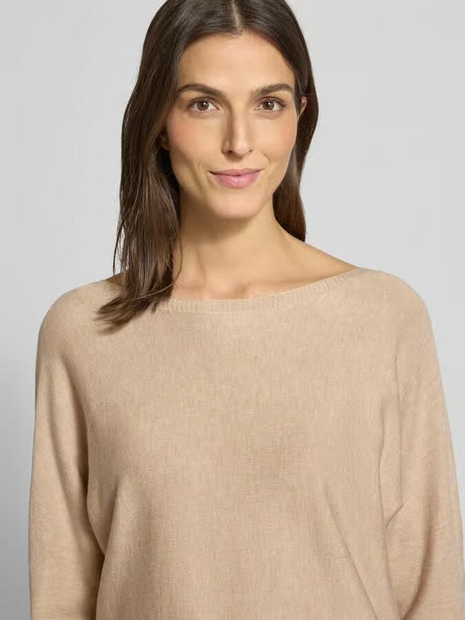 Comma Gebreide pullover van viscosemix met veters aan de achterkant - Foto 2