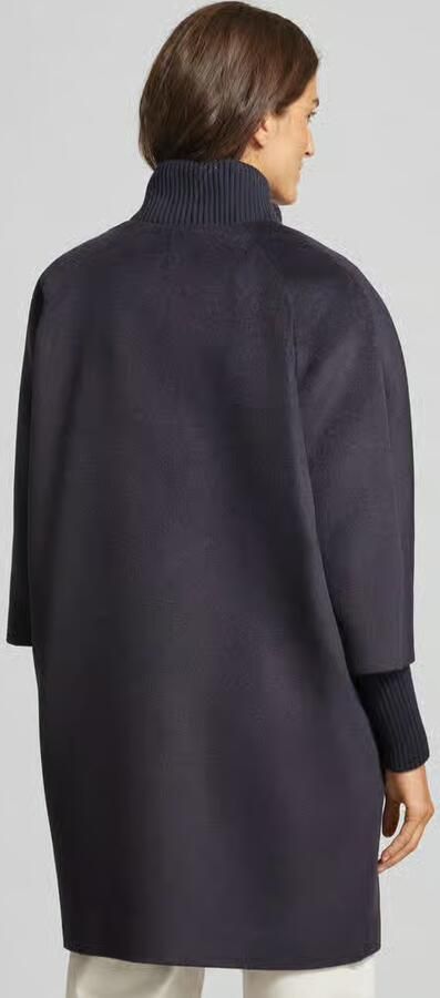 Comma wollen manteljas donkerblauw - Foto 4