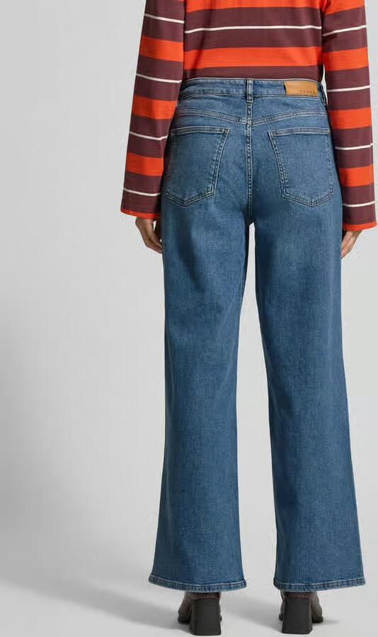 Comma high waist flared jeans dark blue denim - Foto 3