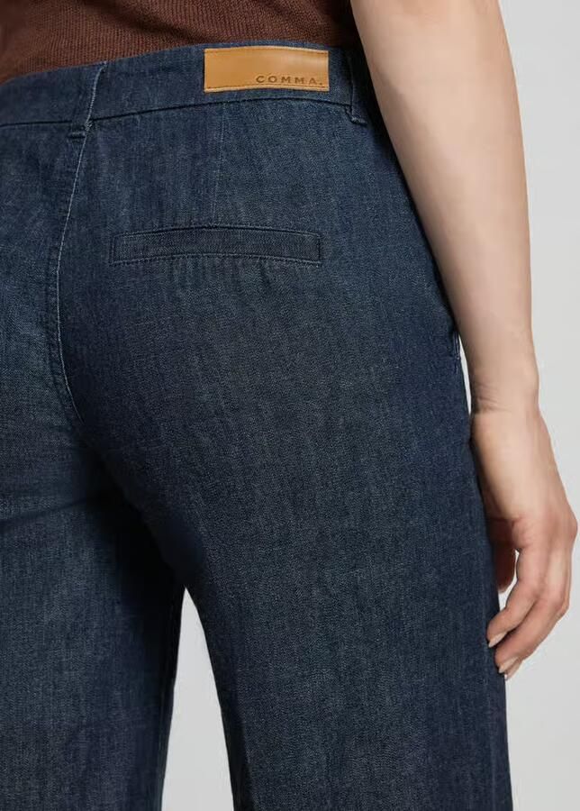 Comma jeans met persplooien en steekzakken