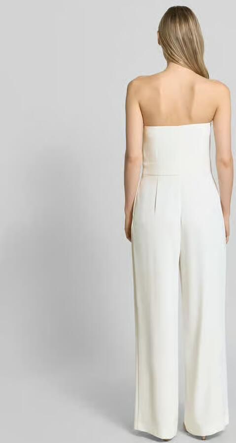 Comma Jumpsuit in off-shoulder-look met draperieën