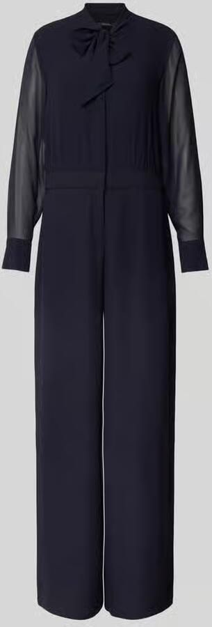 Comma Jumpsuit met semi-transparante mouwen - Foto 2
