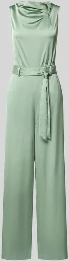 Comma Jumpsuit van satijn in mouwloos design - Foto 2