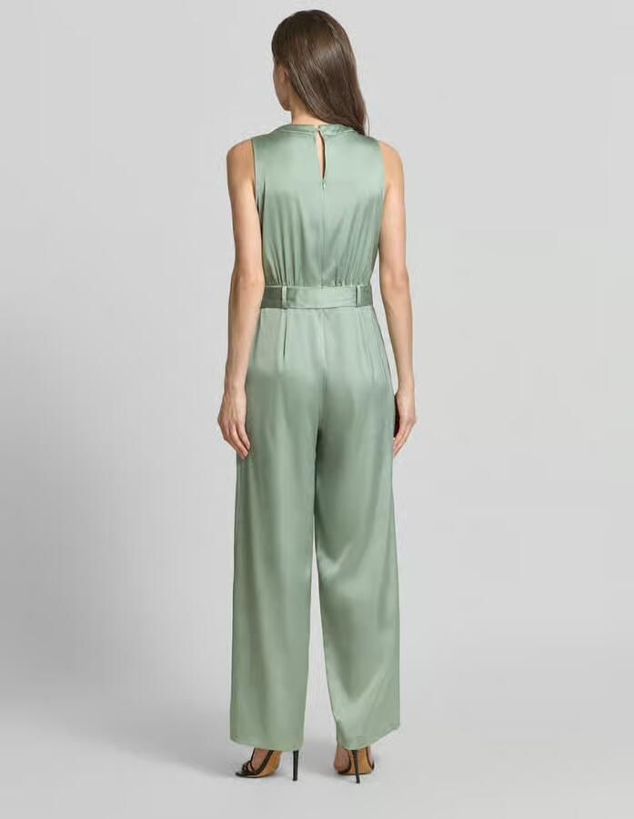 Comma Jumpsuit van satijn in mouwloos design - Foto 2