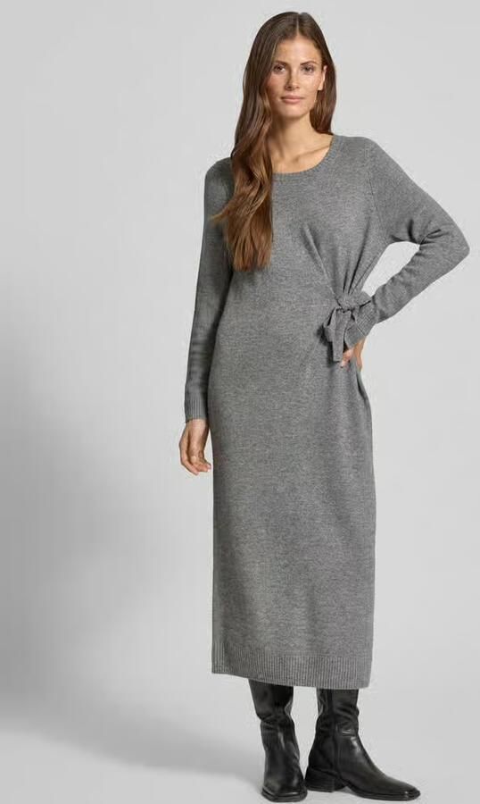 Comma Relaxed fit jurk van wolmix in gebreide look model 'Protect' - Foto 2