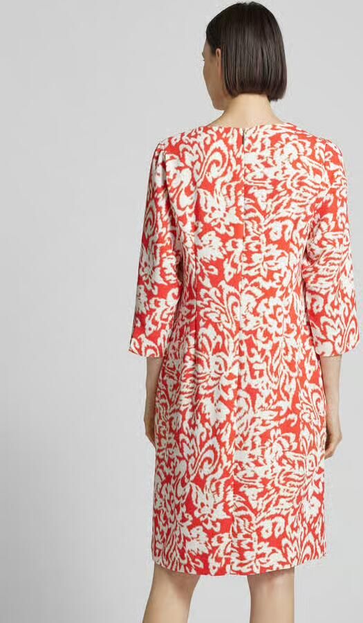 Comma Knielange jurk met all-over print