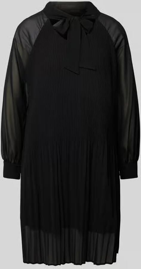 Comma Knielange jurk met strikdetail - Foto 2