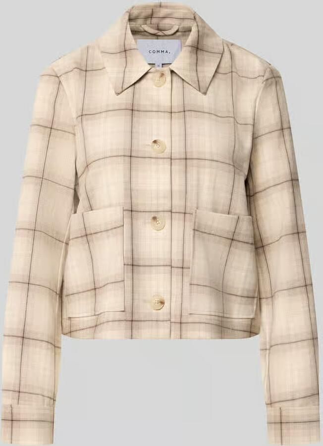 Comma Korte blazer met opgestikte zakken model 'LT SEPTEMBER'
