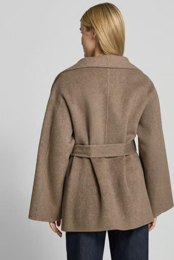 Comma Korte blazer van wolmix met strikceintuur - Foto 3
