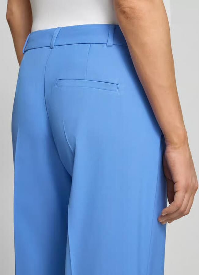 Comma Korte broek van viscosemix met persplooien - Foto 4