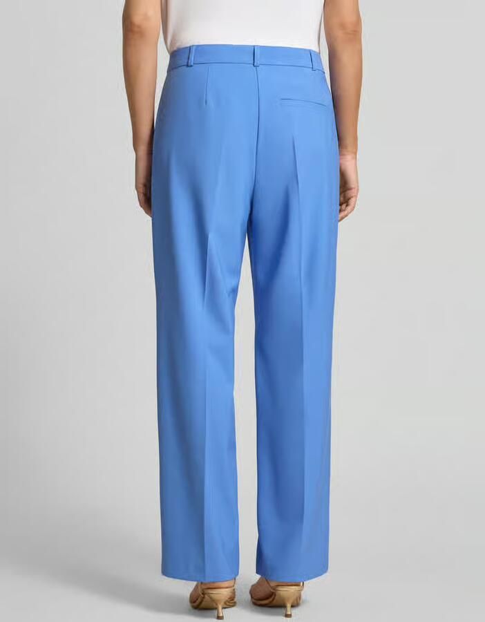 Comma Korte broek van viscosemix met persplooien - Foto 3
