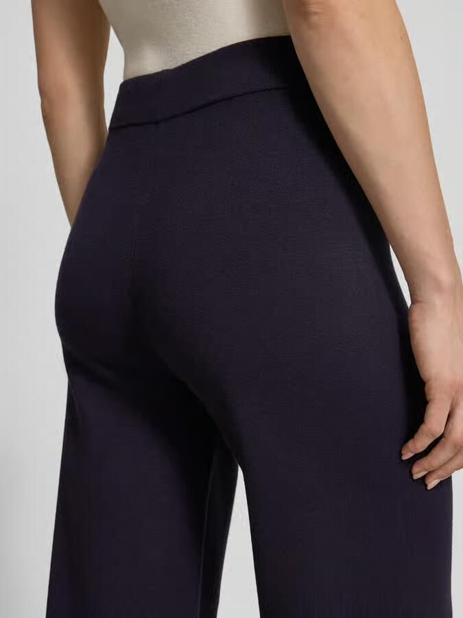 Comma Lounge-broek met lengtenaden en elastische band