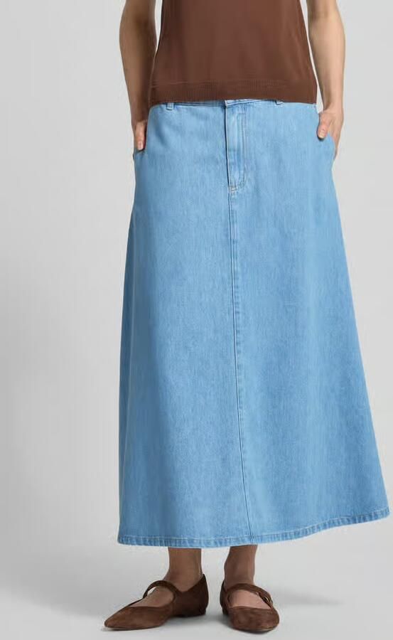 Comma Maxirok in denimlook met lyocell-aandeel - Foto 3