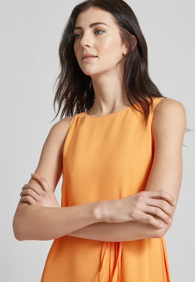 Comma Midi-jurk in effen design