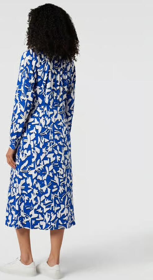 Comma Midi-jurk met all-over motief