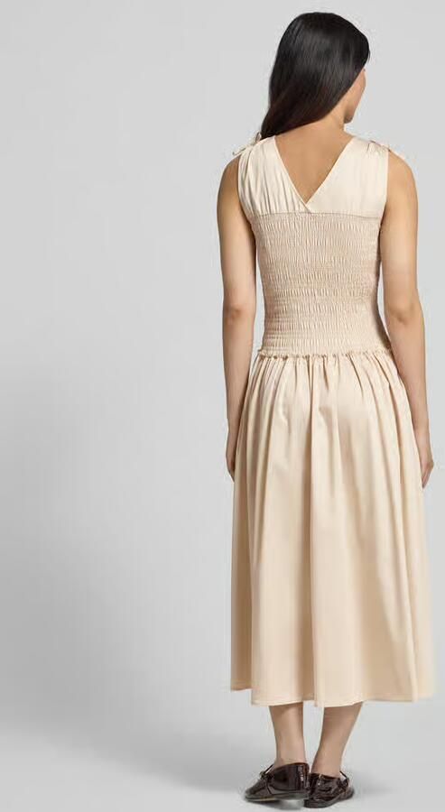 Comma midi-jurk met smokdetail - Foto 3