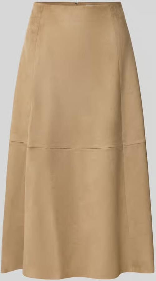 Comma suèdelook midi rok cognac - Foto 4