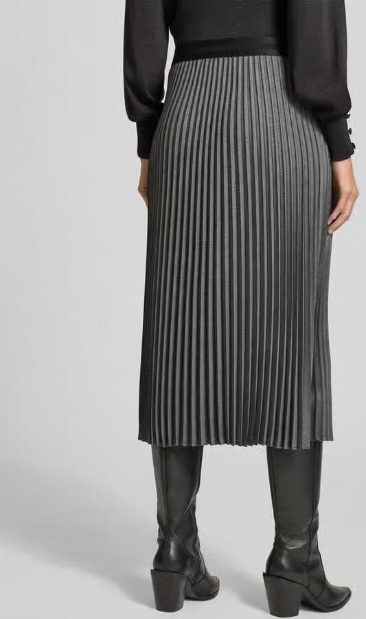 Comma Midirok met plissévouwen en elastische band