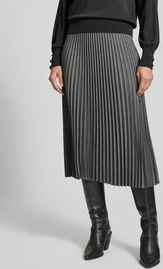 Comma Midirok met plissévouwen en elastische band - Foto 2