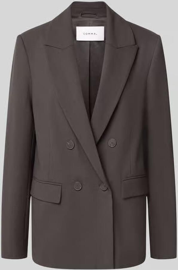 Comma oversized blazer met reverskraag