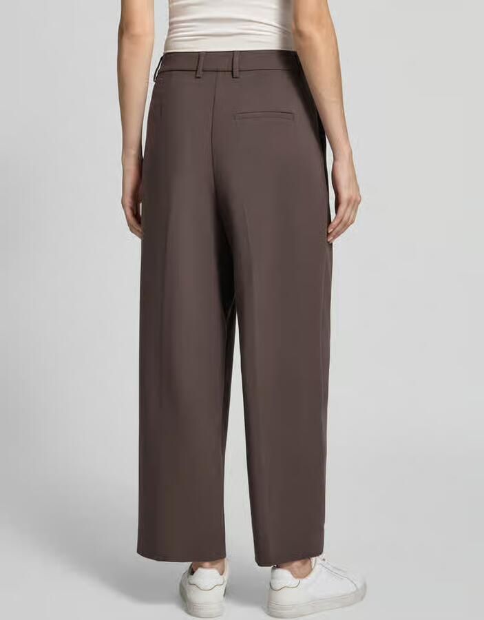 Comma barrel casual broek donkerbruin - Foto 4