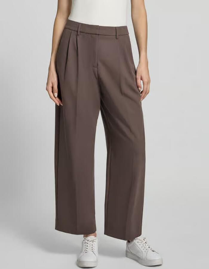 Comma barrel casual broek donkerbruin - Foto 5