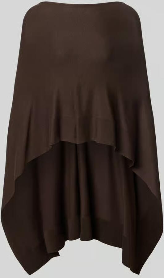Comma poncho in relaxed fit van viscosemix in tricotlook