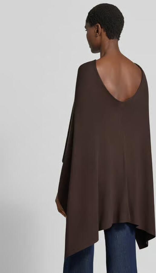 Comma poncho in relaxed fit van viscosemix in tricotlook - Foto 3