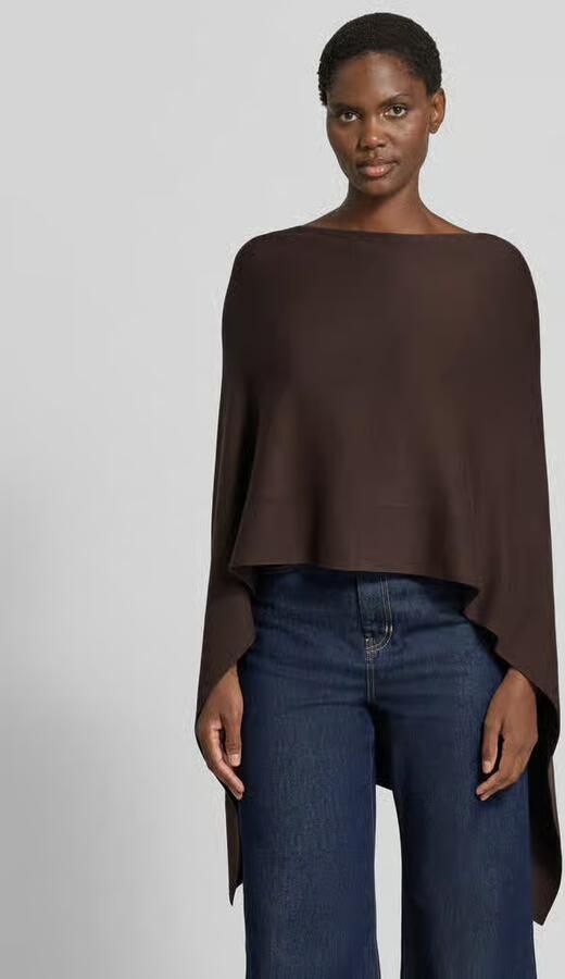 Comma poncho in relaxed fit van viscosemix in tricotlook - Foto 2