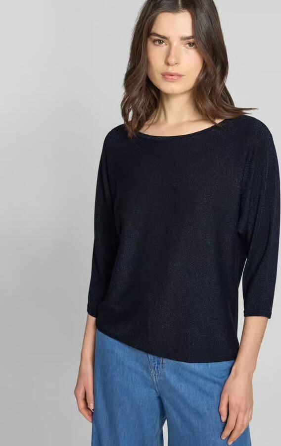 Comma Pullover van effectgaren met 3 4-mouw - Foto 4