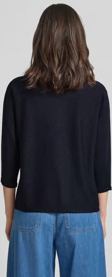 Comma Pullover van effectgaren met 3 4-mouw - Foto 4