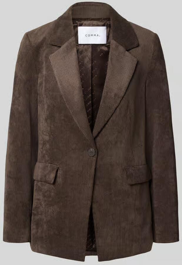 Comma regular fit blazer in cord-look