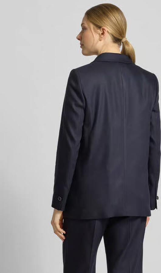 Comma regular fit blazer met klepzakken