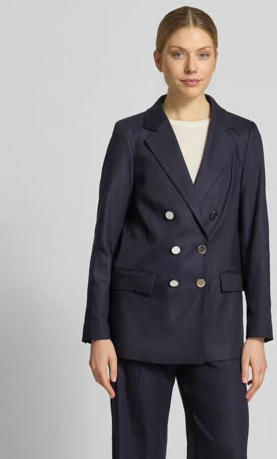 Comma regular fit blazer met klepzakken - Foto 4